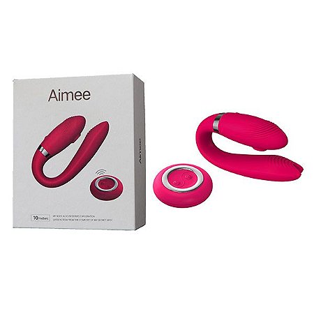 AIMEE - Vibrador com Sucção Recarregável com Controle Wireless (AE-CH009R)
