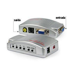 Conversor de Video VGA para RCA (AV) - Super Video - L12 Barato