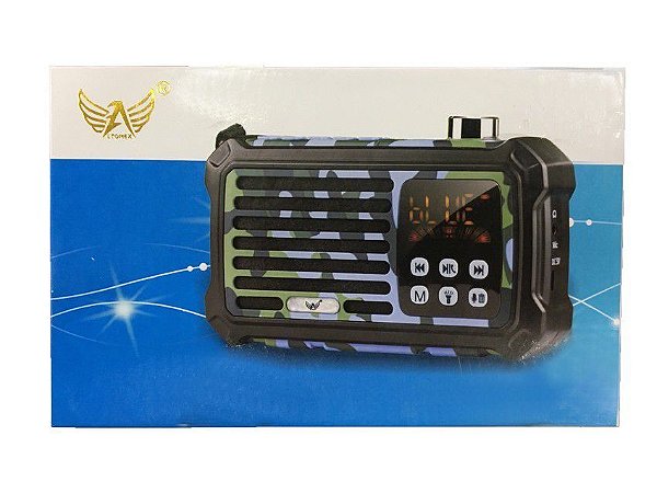 Rádio Camuflado Bluetooth com Lanterna 5W AL-901 - Altomex