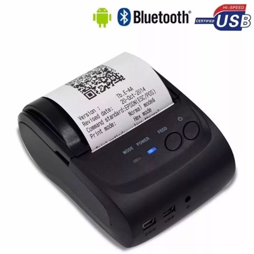Mini Impressora Bluetooth Termica Portatil 58mm