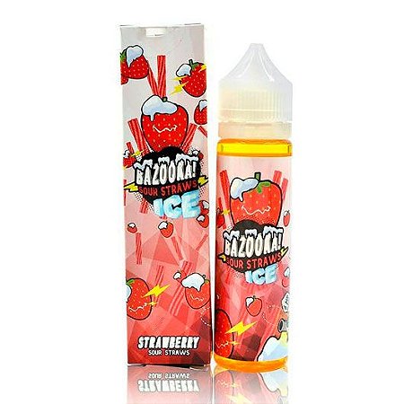 Líquido Bazooka Sour Straws - Strawberry Ice
