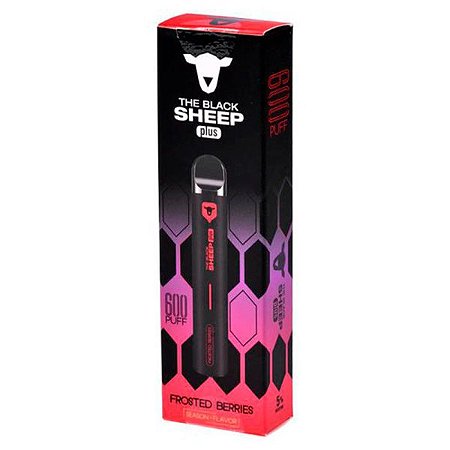 Pod Descartável 600Puffs The Black Sheep Plus - Frosted Berries
