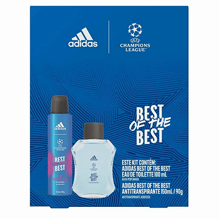 Kit Adidas Best Of The Best - Perfume Masculino EDT 100ml + Desodorante 150ml