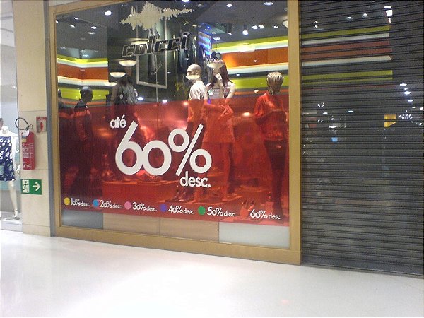 Adesivos para vitrine, decorativos, sinalização, personalizados...