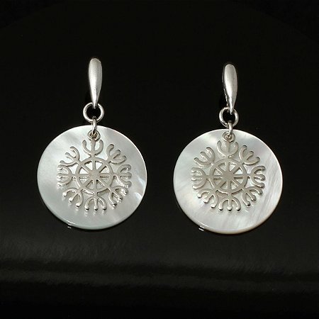 Brinco Ashtanga Yantra Madre Pérola