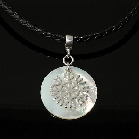 Pingente Ashtanga Yantra Madre Pérola