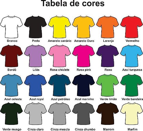 CAMISETAS 100% POLIESTER CORES DIVERSAS R$ 13,90 - Uniformes ...