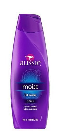 Aussie Shampoo 2 em 1 Moist 400ml