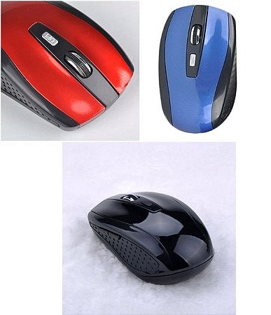 Mouse Óptico Sem Fio, 2.4 G Usb Wireless 1600 DPI