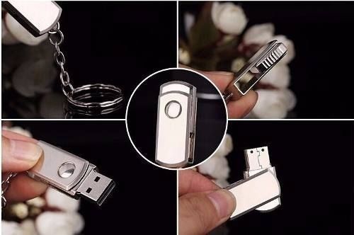Pen Drive Usb 2.0 Pendrive 8gb 16gb De Memória - Metal Inox