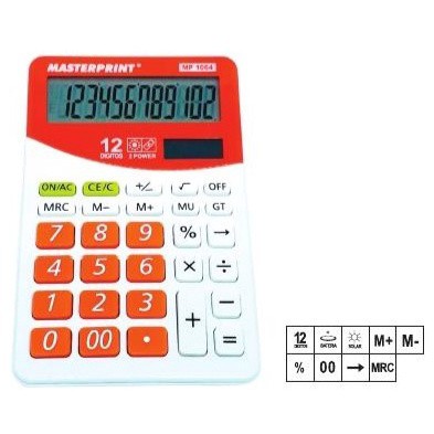 Calculadora Eletrônica 12 Digitos Solar MP1064 - Masterprint