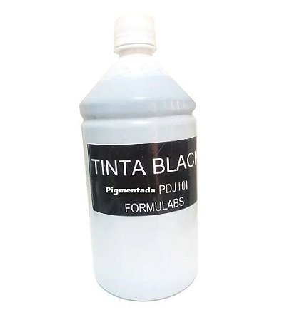 Tinta Universal Para Cartuchos Eco Tank e Bulk Ink Linha HP Black Pigmentada Formulabs 101