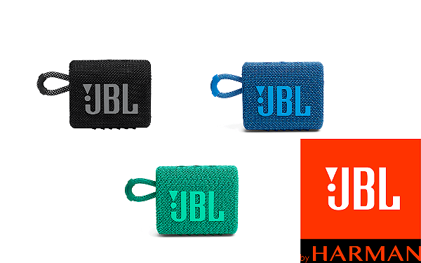 Caixa de Som JBL Go 3 Bluetooth Portátil  - 4,2W Prova d'água