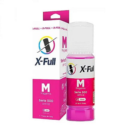 Refil Tinta X-full Serie 500 T504/544 Para L3110 L3150 L4150 L4160 Tinta Vermelho 70ml