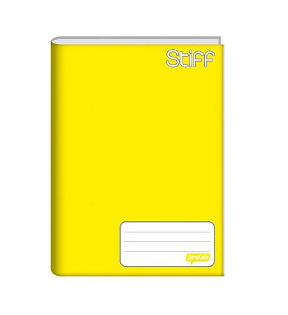 Caderno Brochura Universitário Capa Dura 96 Folhas Amarelo Stiff