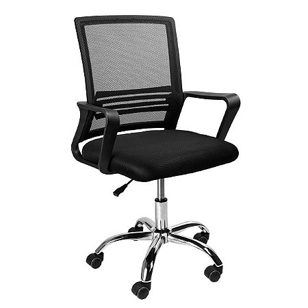 Cadeira Para Escritório Office Go Star Preta - Cogs10P