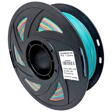 Filamento de Impressora 3D PLA RAINBOW 1.75mm 1KG Fio Flexível Cor Brilha Textura Macia Masterprint
