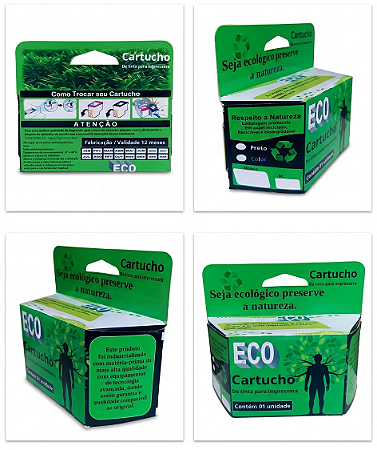 Caixas Neutras Para Cartuchos Compatível Linha Hp - Canon - Lexmark Eco 100 Unidades