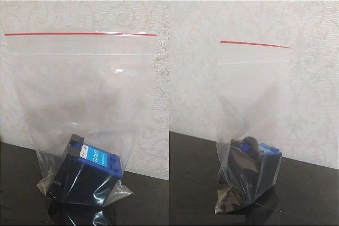 Embalagem Para Cartuchos Jato de Tinta Zip PP 10 X 14 Cm 0,8 100 Unidades com Lacre