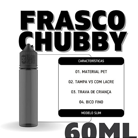 Frasco Chubby 60ml V3 | Fume - 1Un