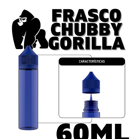 Frasco Chubby Gorilla 60ml | Azul - 1Un