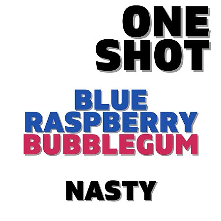 One Shot - Blue Rasspberry Bubble Gum | VF