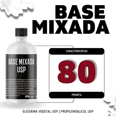 Base Pronta Mixada - VG 80|20 PG