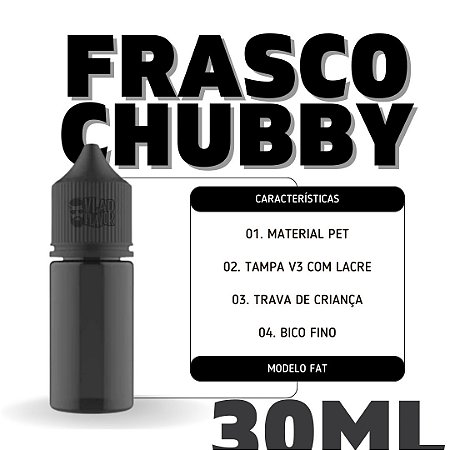 Frasco Chubby 30ml FAT V3 | Fume  - 1Un