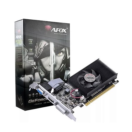 Afox Geforce G210 1GB DDR3 64 Bits VGA DVI HDMI (AF210-1024D3L8)