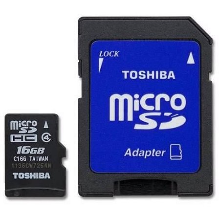 Cartão de Memória Toshiba 16GB Micro Micro SD UHS-I Classe 10 (SD-C016GR7AR040A-BR)