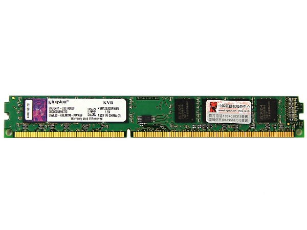 Memória Kingston 8GB DDR3 1333Mhz (1x8GB) PC10666 (KVR1333D3N9/8G) - Guerra  Digital - A Guerra está declarada.