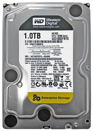 Western Digital RE3 1TB 7200RPM SATA 3Gbps 32MB Cache 3.5" (WD1002FBYS)