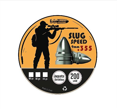 Slug Speed 9mm .355 PCP 110gn - 200 Unidades