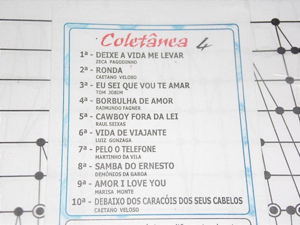 COLETÂNEA 04  COM 10 PARTITURAS PARA CÍTARA MINI HARPA PROMOÇÃO BLACK FRIDAY