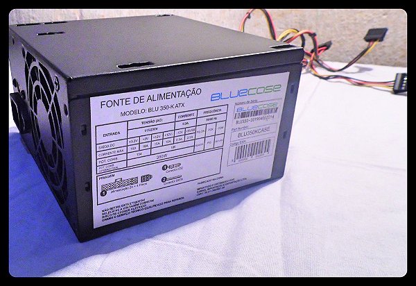 FONTE ATX 350W ALIMENTAÇÃO PARA PC SEMINOVA FUNCIONANDO PERFEITAMENTE