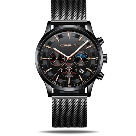 Crrju relógio de luxo minimalista.