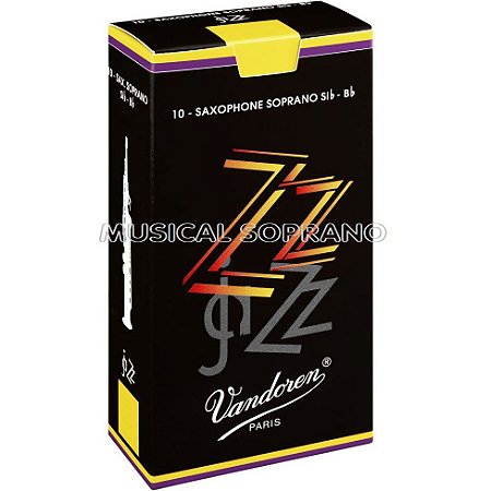 PALHETAS VANDOREN ZZ PARA SAX SOPRANO (CAIXA COM 10)