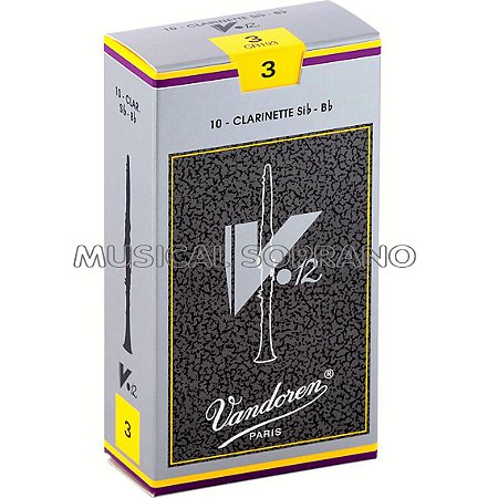 PALHETAS VANDOREN V12 PARA CLARINETE (CAIXA COM 10)