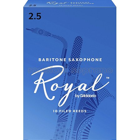 Palhetas Royal para sax barítono (caixa com 10)