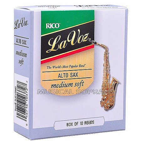 PALHETAS LA VOZ PARA SAX ALTO (CAIXA COM 10)