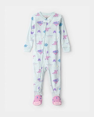 Pijama Infantil Feminino de Conto de Fadas em 100% Algodão com Modelagem Ajustada