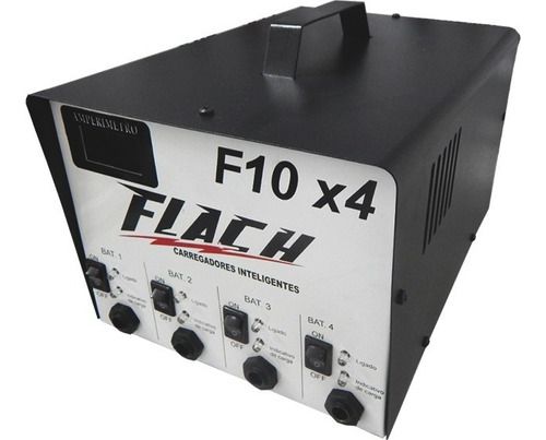 Carregador Inteligente De Bateria(bivolt) Flach F10x4