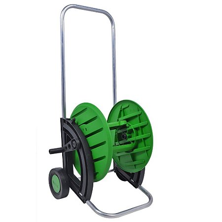 Suporte Enrolador Plastico para Mangueira de Jardim Com Rodas Mod. EM-65 Trapp