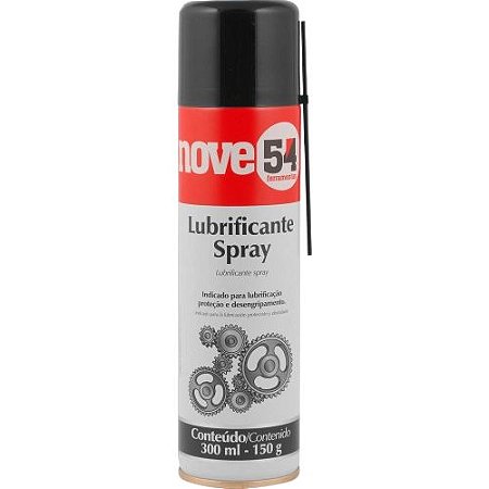 DESENGRIPANTE LUBRIFICANTE SPRAY 300ML / 150G - NOVE54