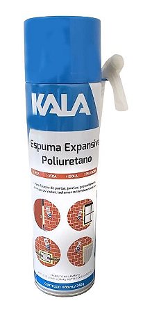 ESPUMA EXPANSIVA PARA VEDAÇÃO POLIURETANO KALA 500ML / 340G