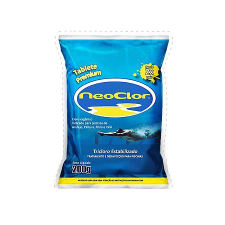 Tabletes De Cloro Premium Pastilha Tratamento Piscinas 200g