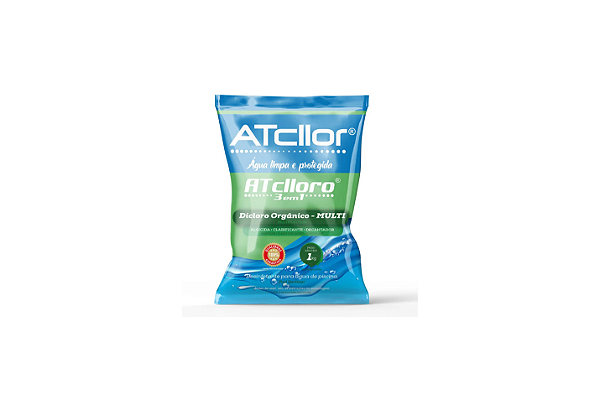 Tablete Pastilha De Cloro 3 em 1 Para Piscina Atcllor 200g