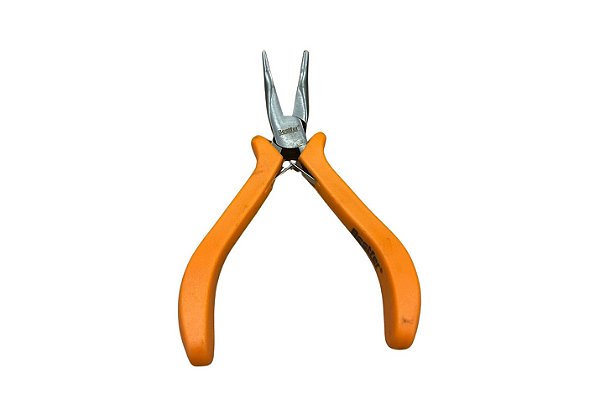 Alicate Bico Meia Cana Curvo Para Eletricista Bestfer 4 1/2" BFH0507