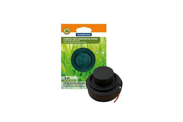 Carretel Aparador De Grama 1 Fio 1,8mm 5 metros Tramontina 500w 600w 700w 800w