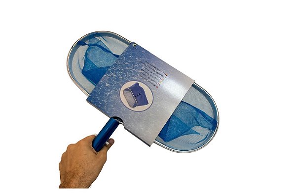Peneira Alumínio Pelicano Funda Grande Cata Folha Para Piscinas Sibrape